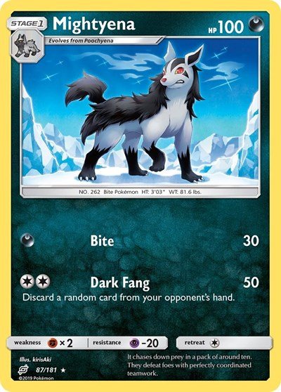 Mightyena (SM - Team Up) Near Mint - Nick Nack's Full Frontal Attack