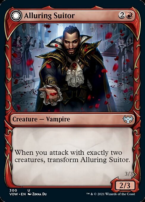 Alluring Suitor / Deadly Dancer (Showcase) (Innistrad: Crimson Vow) Near Mint - Nick Nack's Full Frontal Attack