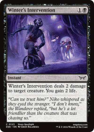 Winter's Intervention (Duskmourn: House of Horror) Near Mint - Nick Nack's Full Frontal Attack