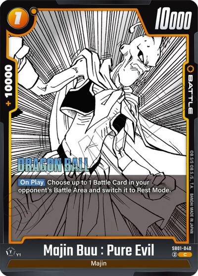 Majin Buu : Pure Evil (Manga Booster 01) Near Mint - Nick Nack's Full Frontal Attack