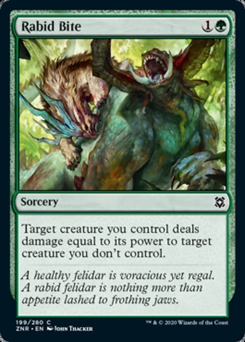 Rabid Bite (Zendikar Rising) Near Mint - Nick Nack's Full Frontal Attack