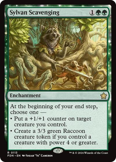 Sylvan Scavenging (Foundations) Near Mint - Nick Nack's Full Frontal Attack