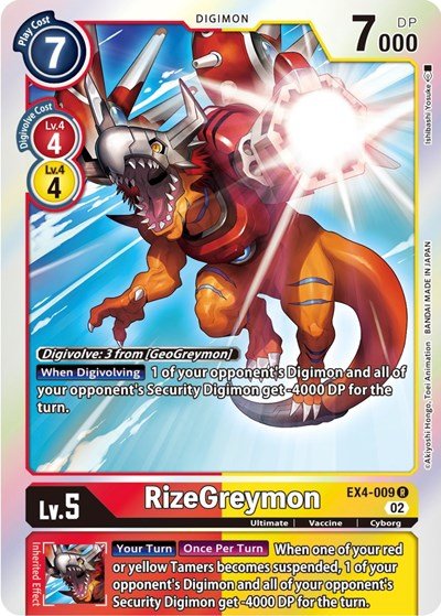 RizeGreymon (Alternative Being Booster) Near Mint Foil - Nick Nack's Full Frontal Attack
