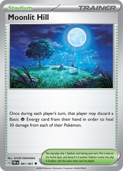 Moonlit Hill (SV: Paldean Fates) Near Mint - Nick Nack's Full Frontal Attack