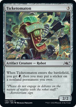 Ticketomaton (Unfinity) Near Mint - Nick Nack's Full Frontal Attack
