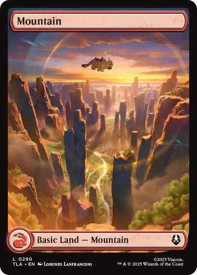 Mountain (0290) (Avatar: The Last Airbender) Near Mint Foil