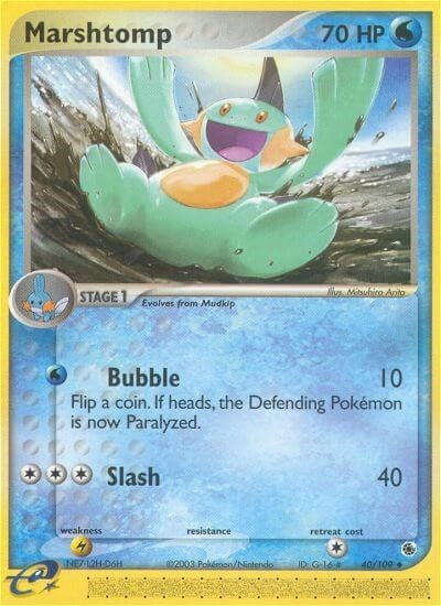 Marshtomp - 40 (Ruby and Sapphire) Light Play