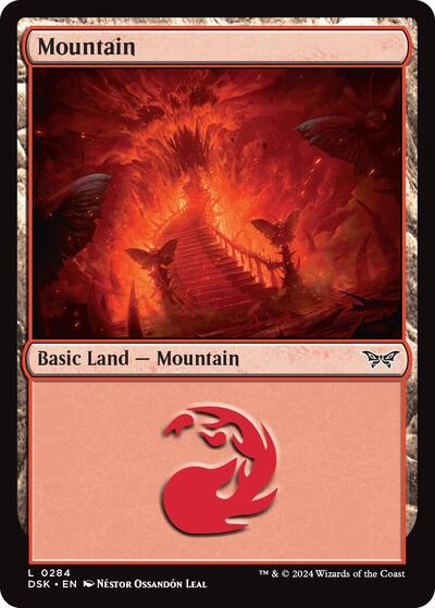 Mountain (0284) (Duskmourn: House of Horror) Near Mint Foil