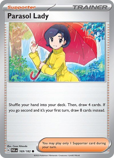 Parasol Lady (Scarlet and Violet: Paradox Rift) Near Mint - Nick Nack's Full Frontal Attack