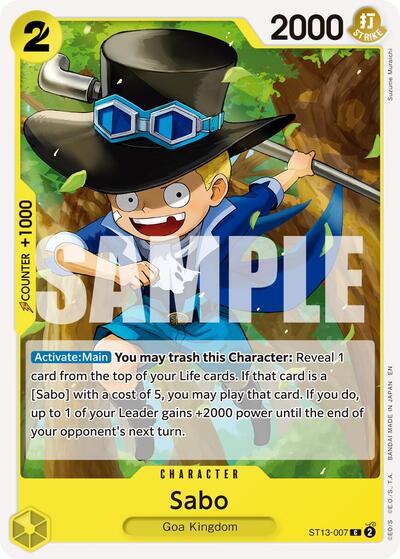 Sabo ST13 - 007 (Reprint) (Premium Booster - The Best - Vol. 2) Near Mint - Nick Nack's Full Frontal Attack