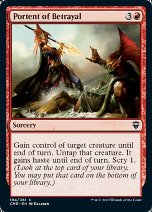 Portent of Betrayal (Commander Legends) Near Mint - Nick Nack's Full Frontal Attack