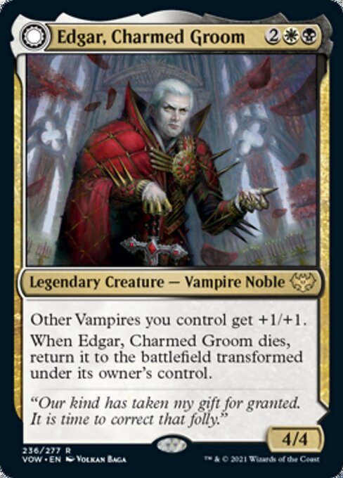 Edgar, Charmed Groom / Edgar Markov's Coffin (Innistrad: Crimson Vow) Near Mint - Nick Nack's Full Frontal Attack