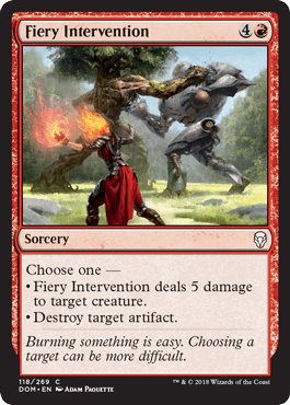 Fiery Intervention (Dominaria) Near Mint - Nick Nack's Full Frontal Attack
