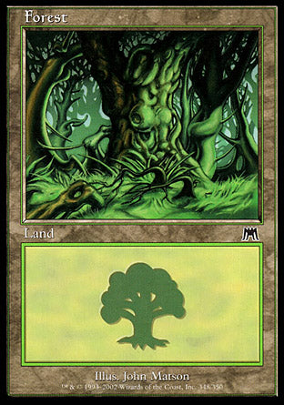 Forest (348) (Onslaught) Medium Play