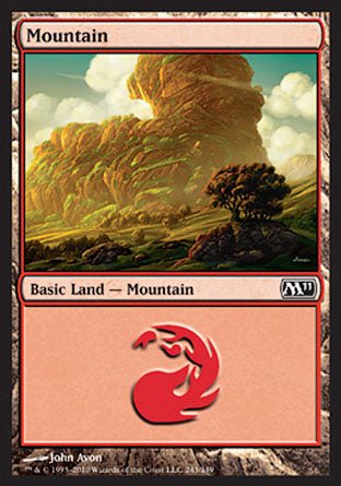 Mountain (243) (Magic 2011 Core Set) Near Mint - Nick Nack's Full Frontal Attack