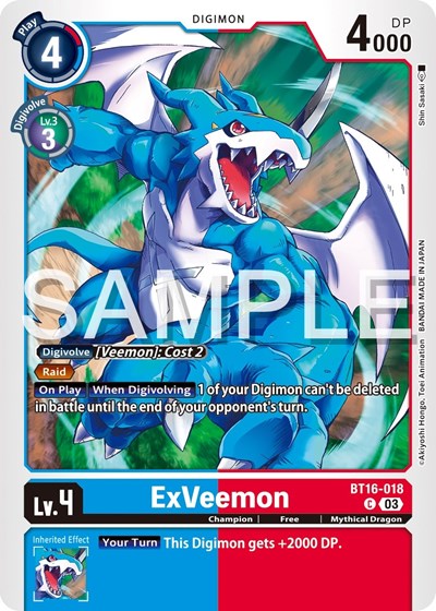ExVeemon (Beginning Observer) Near Mint
