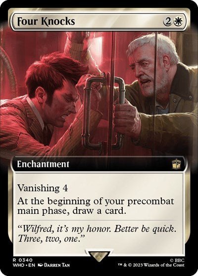 Four Knocks (Extended Art) (Universes Beyond: Doctor Who) Near Mint - Nick Nack's Full Frontal Attack