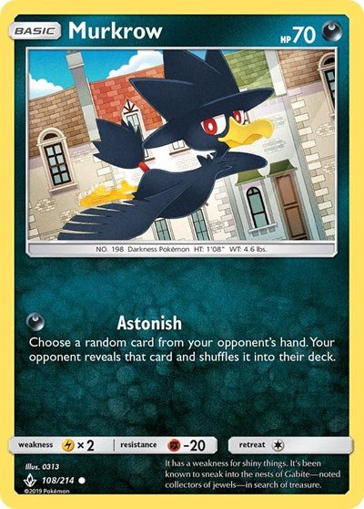 Murkrow (SM - Unbroken Bonds) Near Mint - Nick Nack's Full Frontal Attack