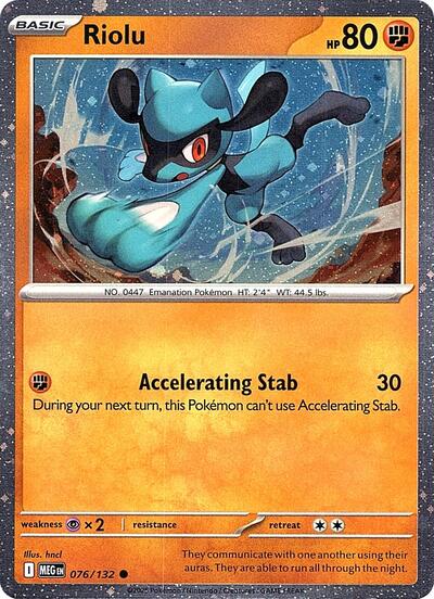 Riolu (Cosmos Holo) (Miscellaneous Cards & Products) Light Play Holofoil - Nick Nack's Full Frontal Attack