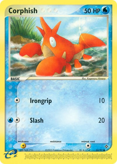 Corphish - 53 (Dragon) Light Play