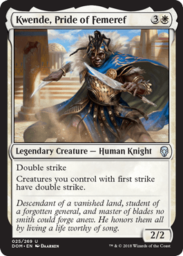 Kwende, Pride of Femeref (Dominaria) Near Mint - Nick Nack's Full Frontal Attack