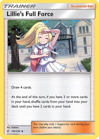 Lillie's Full Force (SM - Cosmic Eclipse) Medium Play - Nick Nack's Full Frontal Attack