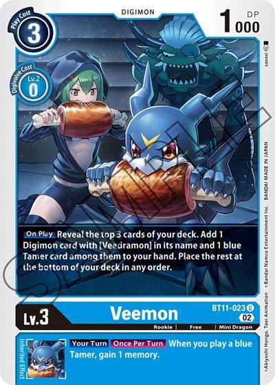Veemon (Dimensional Phase) Near Mint - Nick Nack's Full Frontal Attack