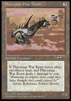 Phyrexian War Beast (Helicopter blades right) (Alliances) Light Play - Nick Nack's Full Frontal Attack