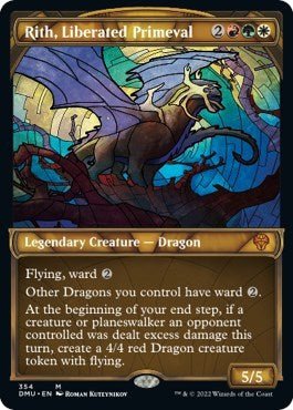 Rith, Liberated Primeval (Textured Foil) (Dominaria United) Near Mint Foil - Nick Nack's Full Frontal Attack