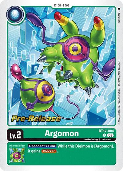 Argomon BT17-004 (Secret Crisis Pre-Release Cards) Near Mint Foil