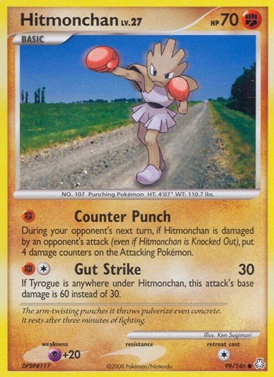 Hitmonchan (Legends Awakened) Near Mint - Nick Nack's Full Frontal Attack