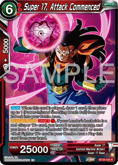 Super 17, Attack Commenced (Ultimate Advent) Near Mint Foil - Nick Nack's Full Frontal Attack