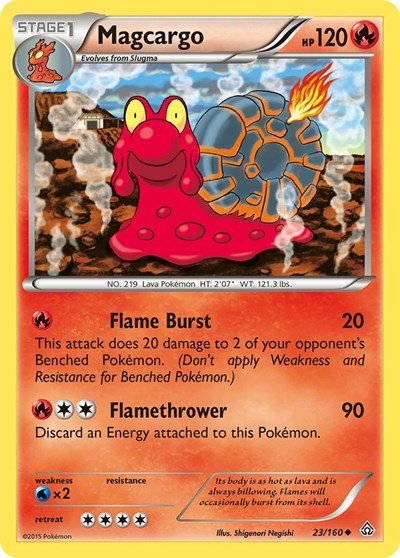 Magcargo (XY - Primal Clash) Heavy Play - Nick Nack's Full Frontal Attack