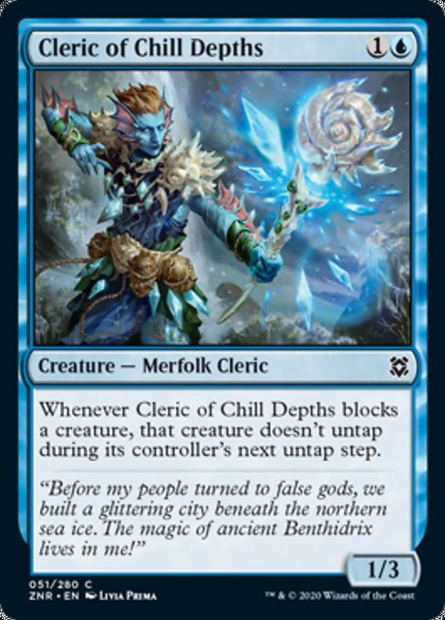 Cleric of Chill Depths (Zendikar Rising) Near Mint - Nick Nack's Full Frontal Attack