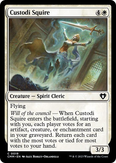 Custodi Squire (Commander Masters) Near Mint - Nick Nack's Full Frontal Attack