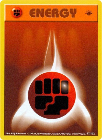 Fighting Energy (Base Set (Shadowless)) Light Play Unlimited - Nick Nack's Full Frontal Attack