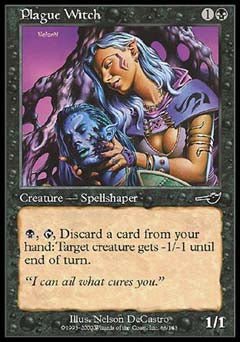 Plague Witch (Nemesis) Medium Play Foil - Nick Nack's Full Frontal Attack
