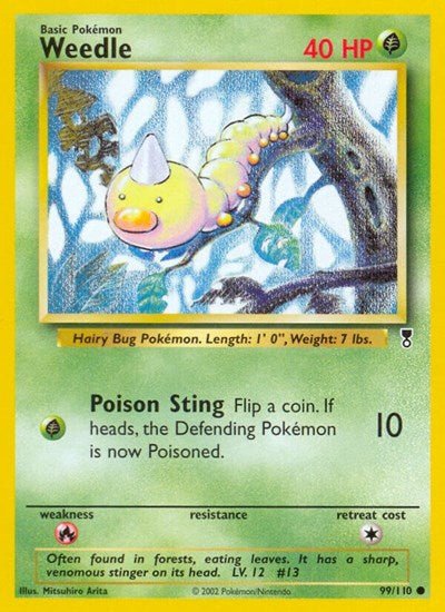 Weedle (Legendary Collection) Medium Play - Nick Nack's Full Frontal Attack