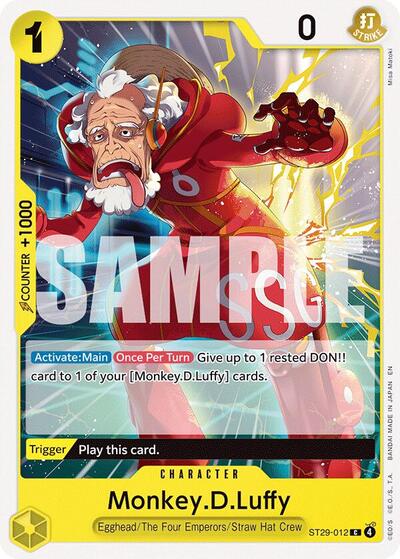 Monkey.D.Luffy (012) (Starter Deck 29: Egghead) Near Mint - Nick Nack's Full Frontal Attack