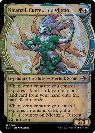 Nicanzil, Current Conductor (Showcase) (The Lost Caverns of Ixalan) Near Mint - Nick Nack's Full Frontal Attack