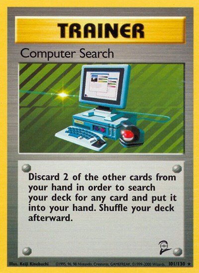 Computer Search (Base Set 2) Damaged / Poor - Nick Nack's Full Frontal Attack