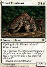 Yoked Plowbeast (Shards of Alara) Light Play Foil