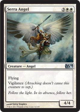 Serra Angel (Magic 2014 Core Set) Near Mint - Nick Nack's Full Frontal Attack