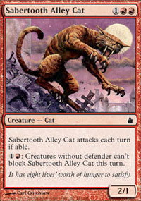 Sabertooth Alley Cat (Ravnica) Near Mint