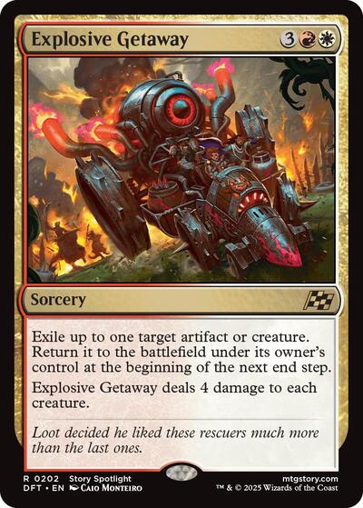 Explosive Getaway (Aetherdrift) Near Mint - Nick Nack's Full Frontal Attack