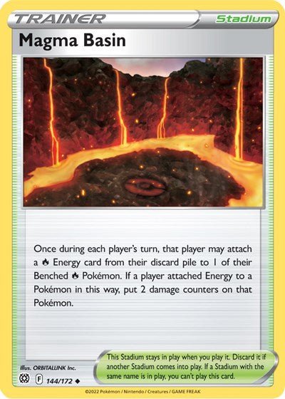 Magma Basin (SWSH09: Brilliant Stars) Near Mint - Nick Nack's Full Frontal Attack