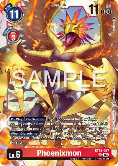 Phoenixmon (Exceed Apocalypse) Near Mint Foil - Nick Nack's Full Frontal Attack