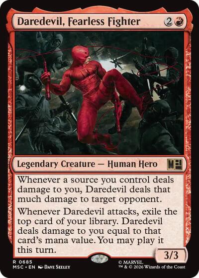 Daredevil, Fearless Fighter (Commander: Marvel Super Heroes) Near Mint