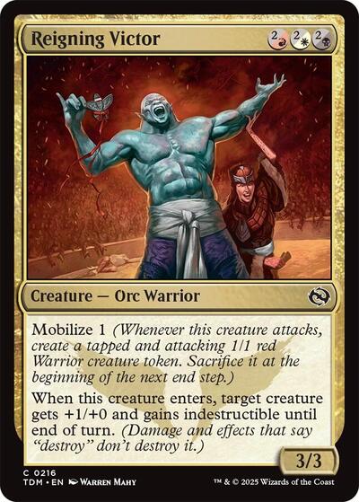 Reigning Victor (Tarkir: Dragonstorm) Near Mint - Nick Nack's Full Frontal Attack