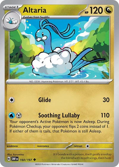 Altaria (Scarlet and Violet: Obsidian Flames) Near Mint